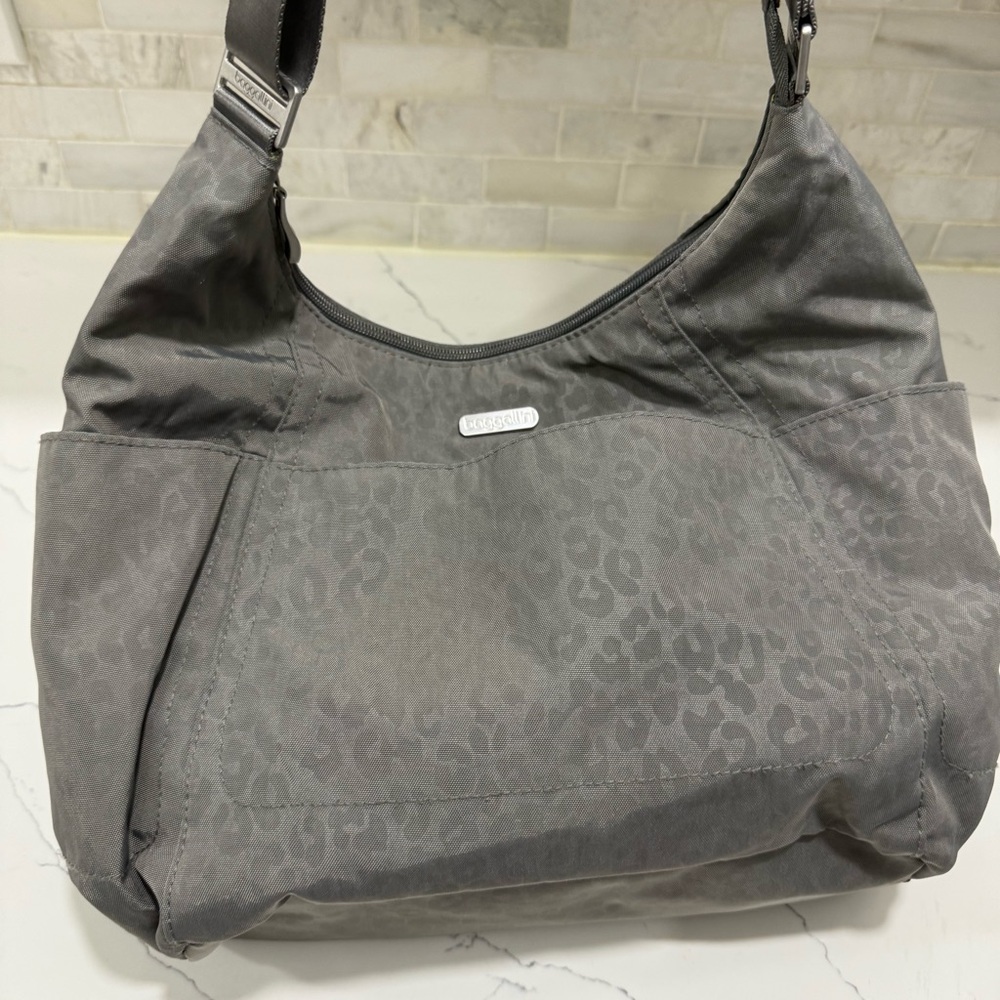 Baggallini Charcoal Hobo Bag